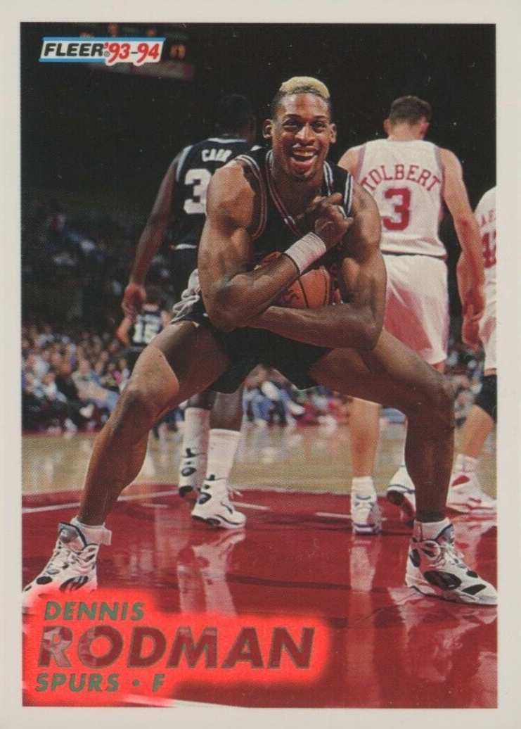 1993 Fleer Dennis Rodman #378 Basketball Card
