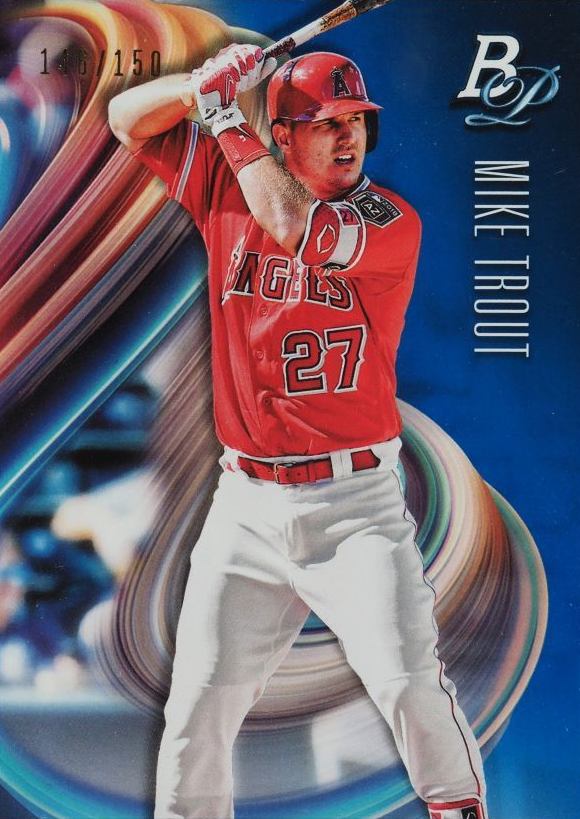 2018 Bowman Platinum Mike Trout #49 Baseball Card