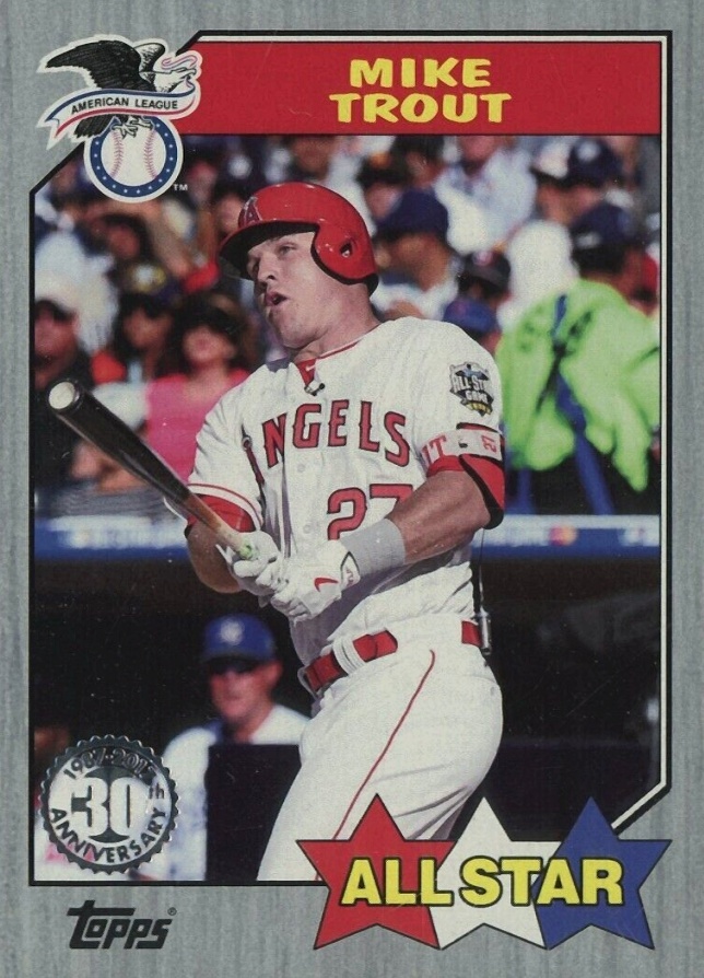 2017 Topps 1987 Topps Mike Trout #87-150 Baseball Card