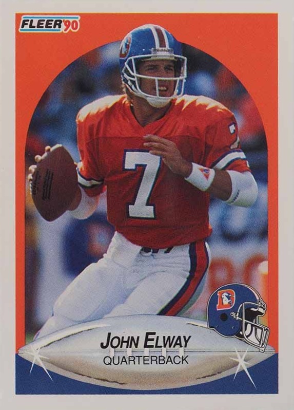 1990 Fleer John Elway #21 Football Card