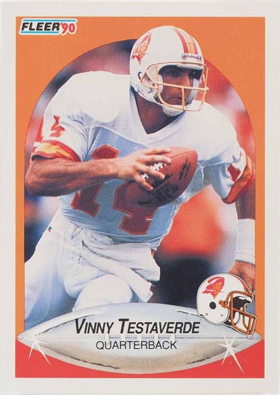1990 Fleer Vinny Testaverde #356 Football Card