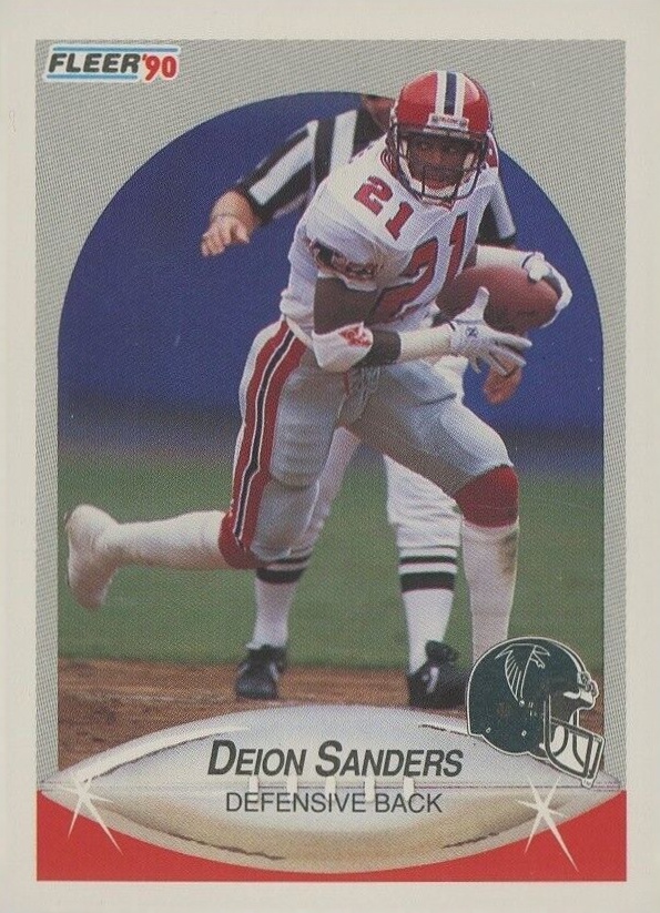 1990 Fleer Deion Sanders #382 Football Card