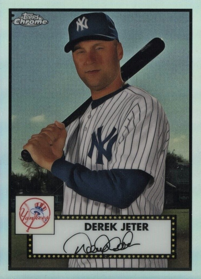 2021 Topps Chrome Platinum Anniversary Derek Jeter #491 Baseball Card