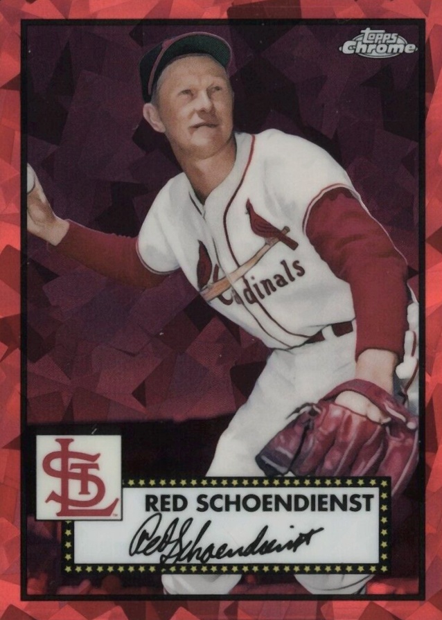 2021 Topps Chrome Platinum Anniversary Red Schoendienst #669 Baseball Card