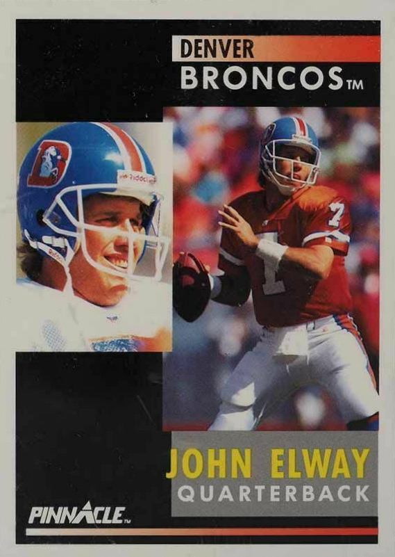 1991 Pinnacle John Elway #7 Football Card