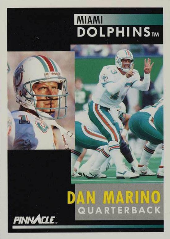 1991 Pinnacle Dan Marino #70 Football Card