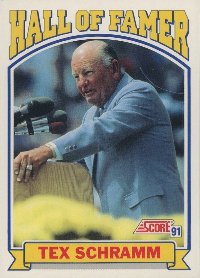 1991 Score Tex Schramm Hof #673 Football Card