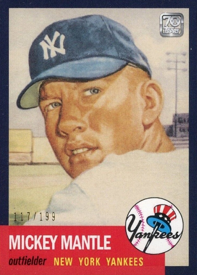 2021 Topps X Mickey Mantle Collection Mickey Mantle #5 Baseball Card