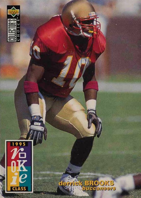 1995 Collector's Choice Derrick Brooks #21 Football Card