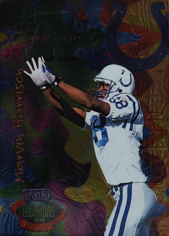 1996 Playoff Illusions Marvin Harrison #66 Football Card
