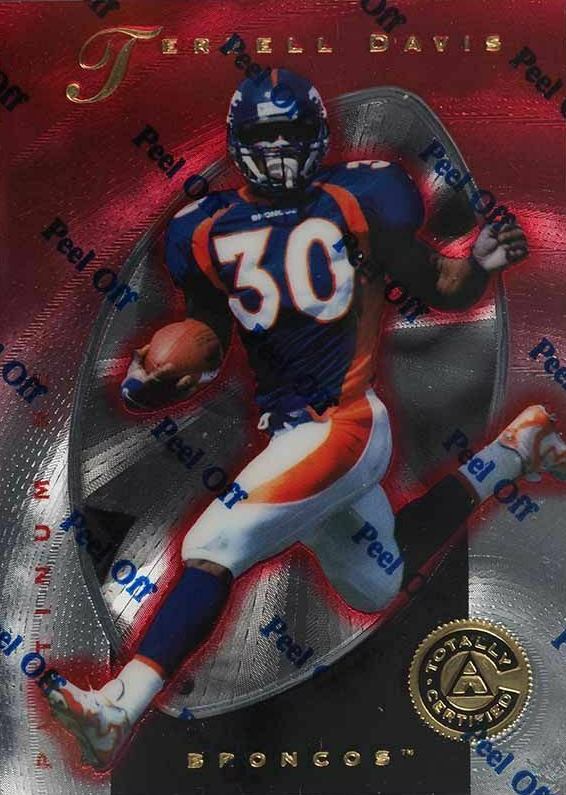1997 Pinnacle Totally Certified Terrell Davis #88 Football Card