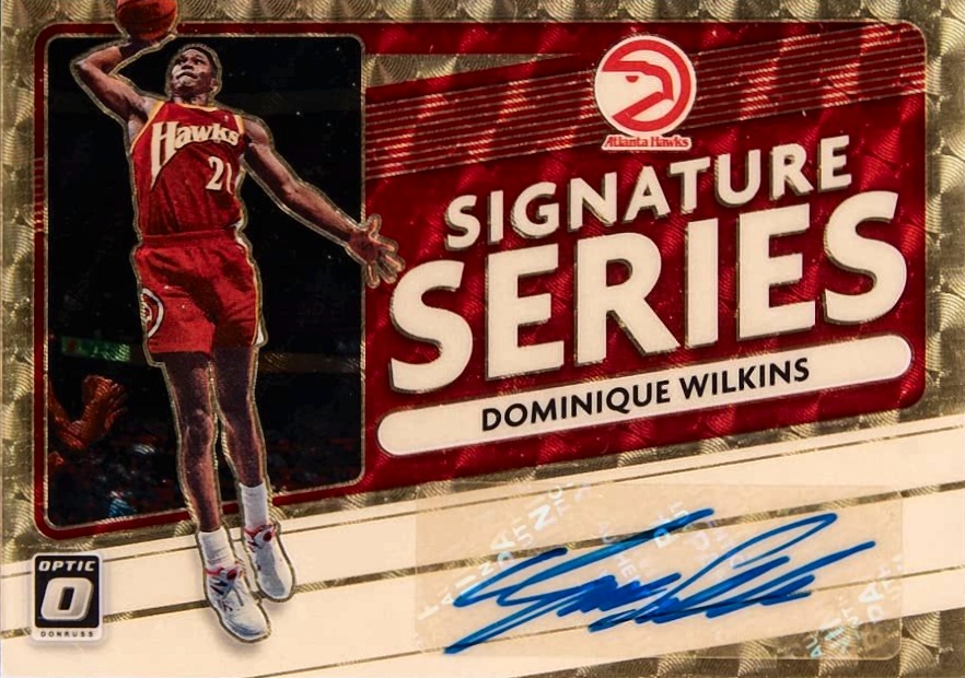 2020 Panini Donruss Optic Signature Series Dominique Wilkins #SSDWL Basketball Card