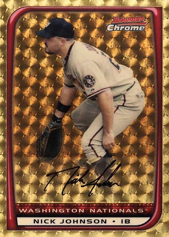 2008 Bowman Chrome Nick Johnson #149 Baseball Card
