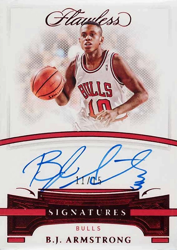 2020 Panini Flawless Flawless Autographs B.J. Armstrong #AUTBJA Basketball Card