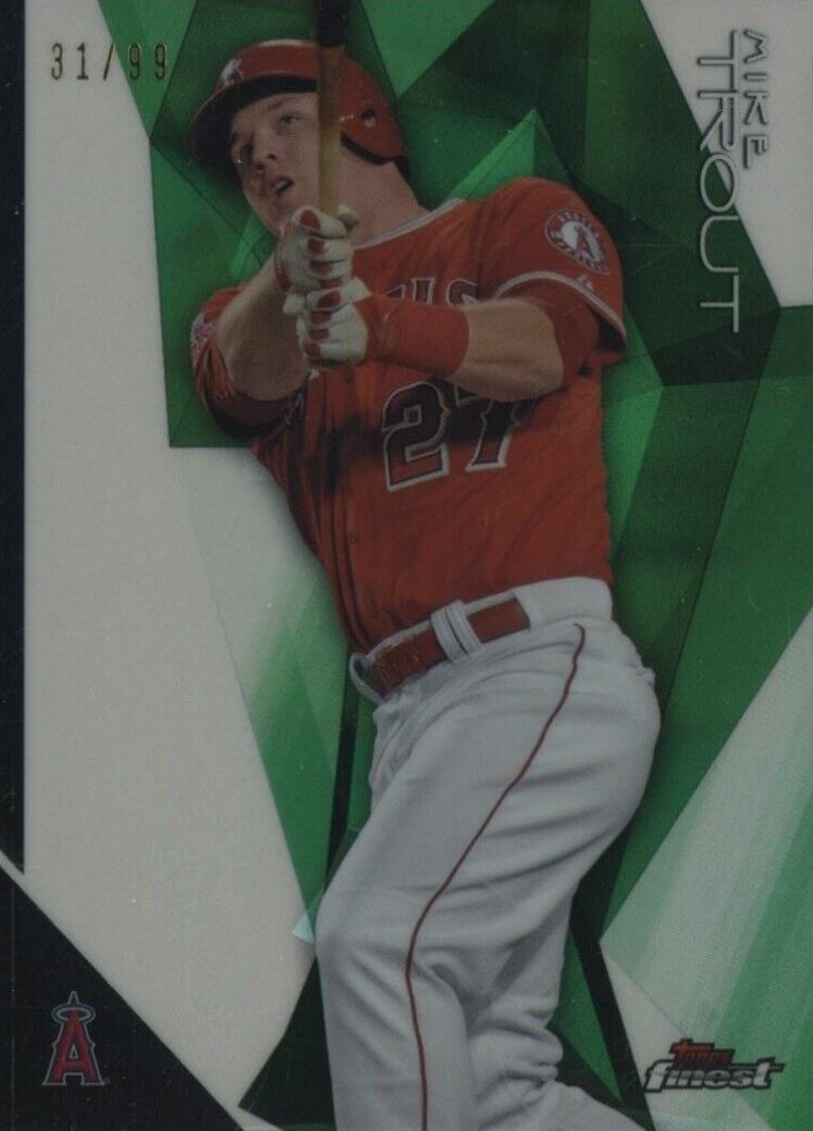 2015 Finest Mike Trout #68 Baseball Card