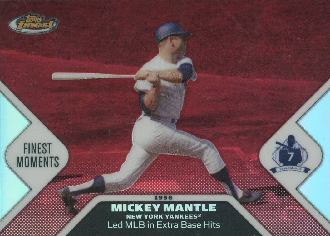 2006 Finest Mantle Finest Moments Mickey Mantle #19 Baseball Card