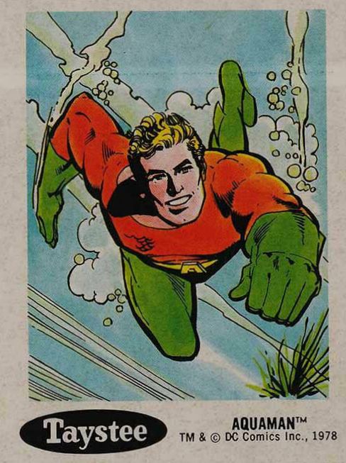 1978 DC Super Heroes Stickers Aquaman #22 Non-Sports Card