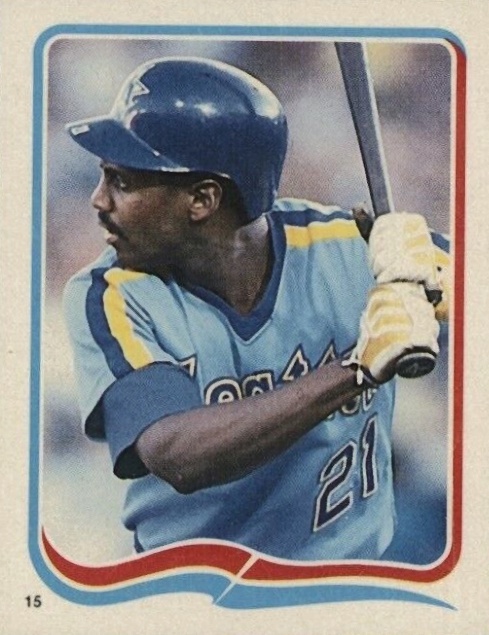 1985 Fleer Star Stickers Alvin Davis #15 Baseball Card