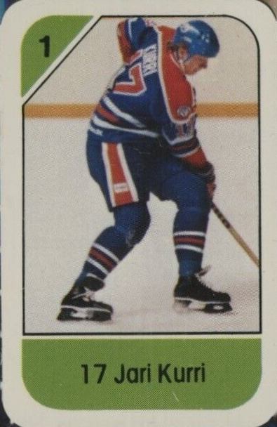 1982 Post Cereal Jari Kurri #17kur Hockey Card