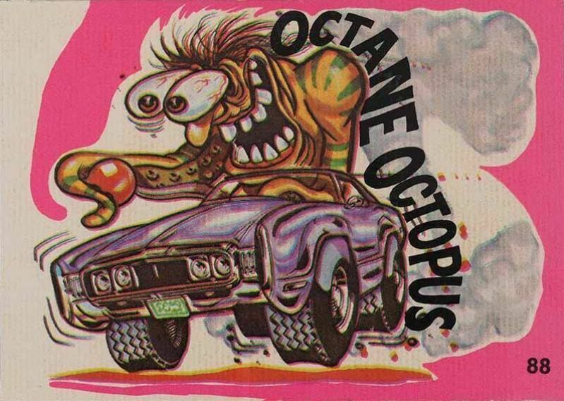 1973 Fantastic Odd Rods 1st Series Octane Octopus #88 Non-Sports Card