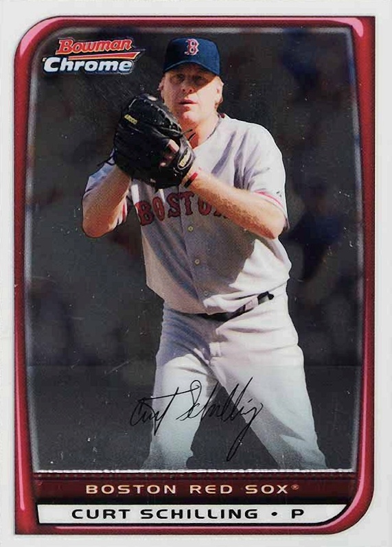 2008 Bowman Chrome Curt Schilling #85 Baseball Card
