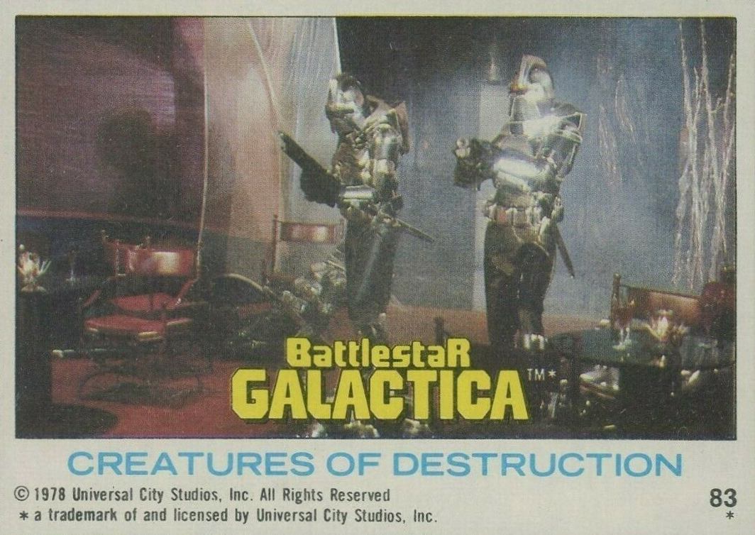 1978 Battlestar Galactica Creatures of Destruction #83 Non-Sports Card