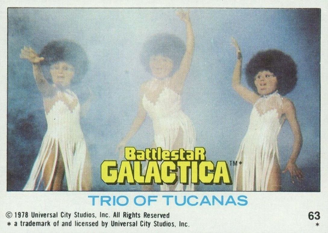 1978 Battlestar Galactica Trio of Tucanas #63 Non-Sports Card