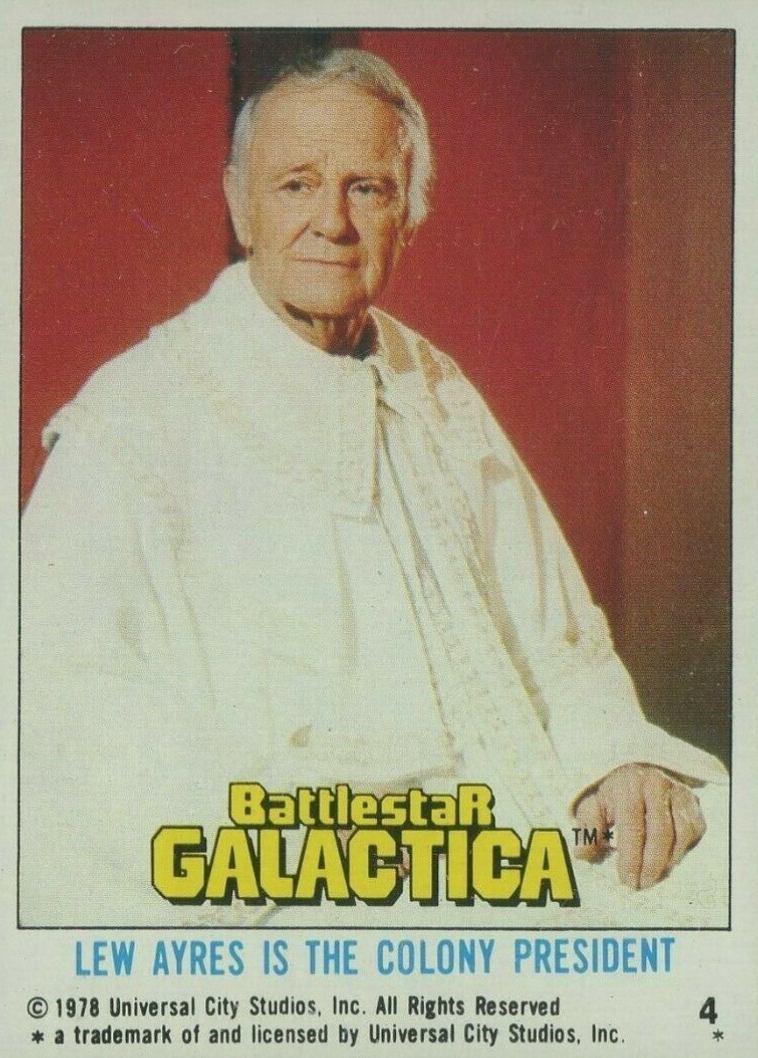 1978 Battlestar Galactica Lt. Boomer #4 Non-Sports Card
