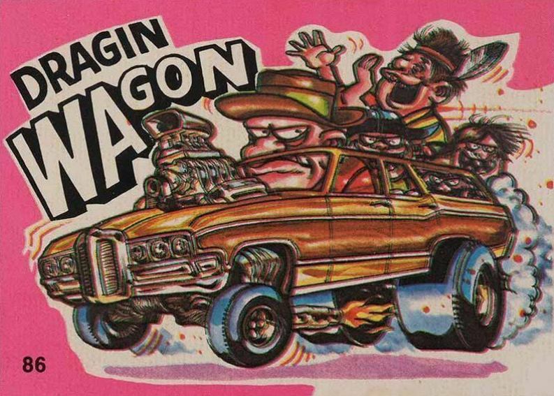 1973 Fantastic Odd Rods 1st Series Dragin Wagon #86 Non-Sports Card
