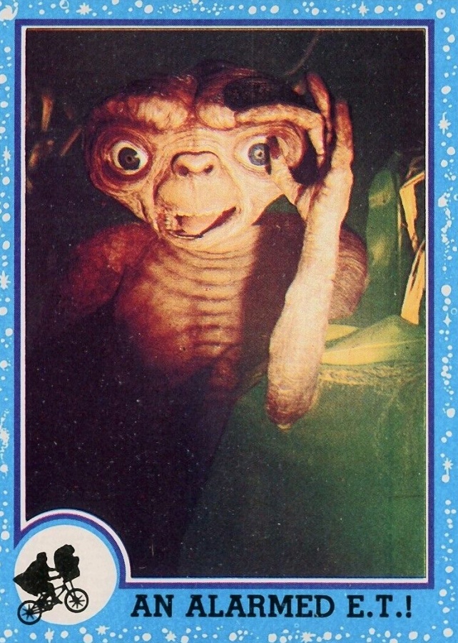 1982 Topps E.T. An Alarmed E.T. #7 Non-Sports Card