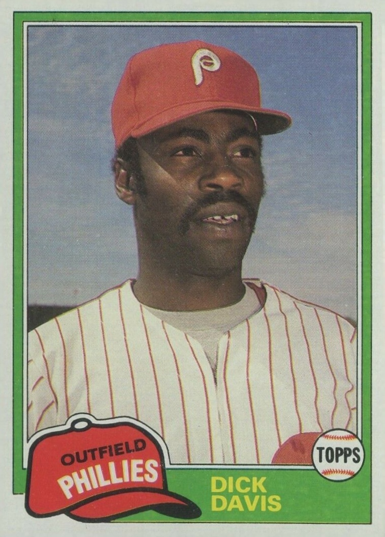 1981 Topps Dick Davis #753 Baseball Card
