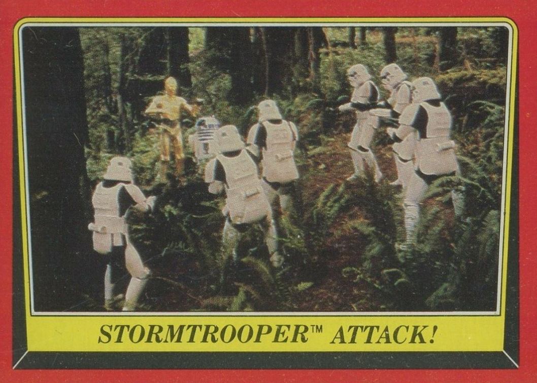 1983 Star Wars Return of the Jedi Stormtroopers Attack #113 Non-Sports Card
