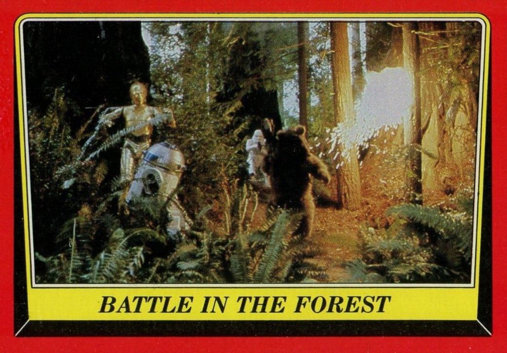 1983 Star Wars Return of the Jedi Battle in the Forest #112 Non-Sports Card