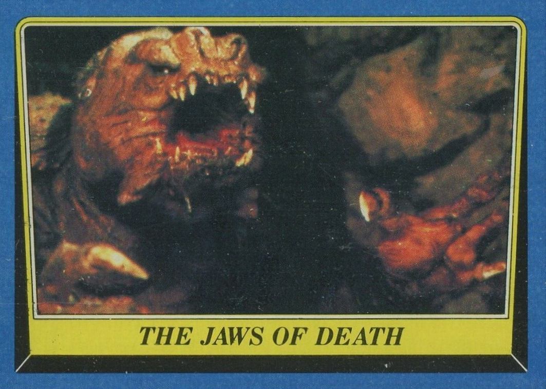 1983 Star Wars Return of the Jedi The Jaws of Death #156 Non-Sports Card