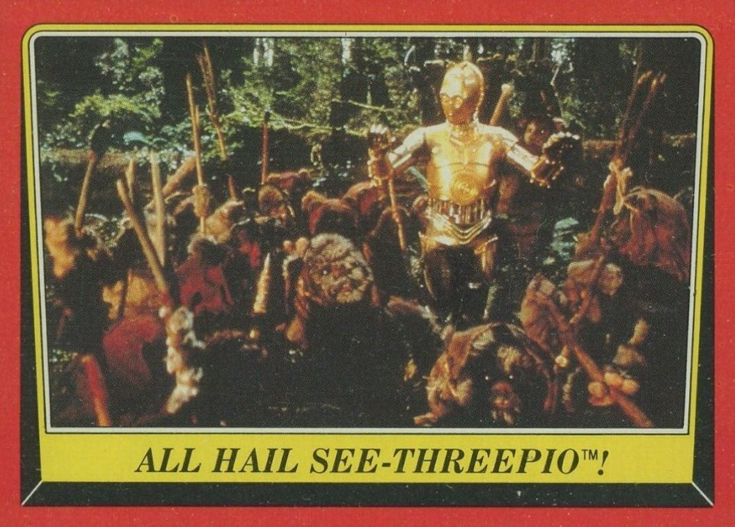 1983 Star Wars Return of the Jedi All Hail See-Threepio #80 Non-Sports Card