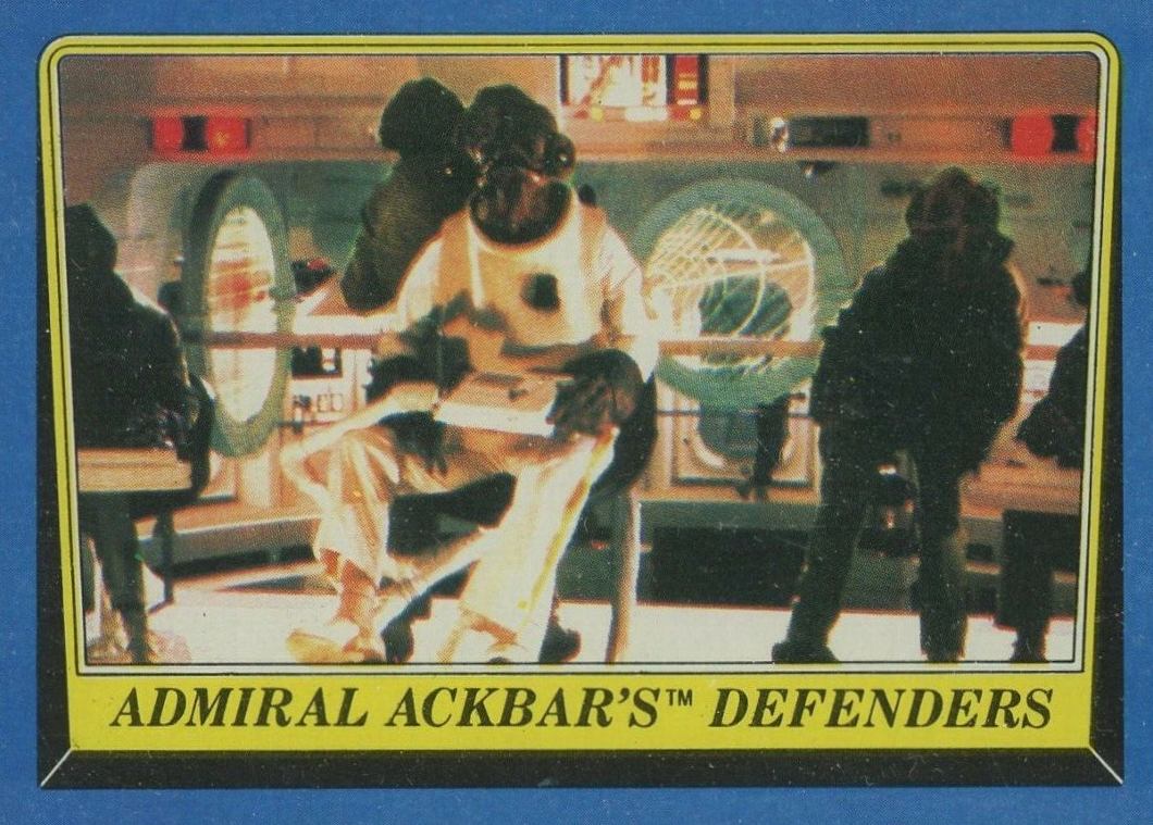 1983 Star Wars Return of the Jedi Admiral Ackbar #145 Non-Sports Card