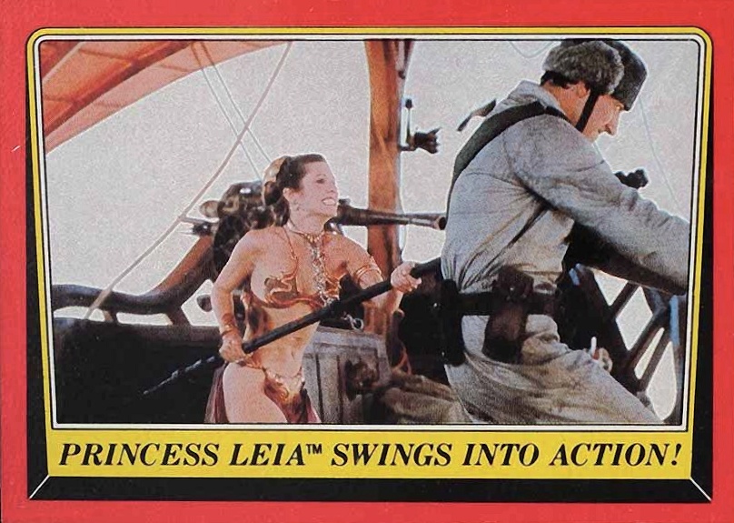 1983 Star Wars Return of the Jedi Princess Leia Swings into Action #52 Non-Sports Card