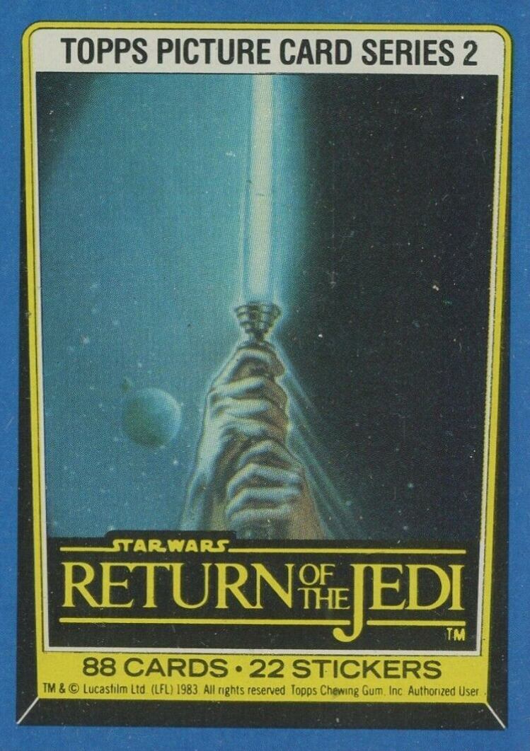 1983 Star Wars Return of the Jedi Title Card #133 Non-Sports Card
