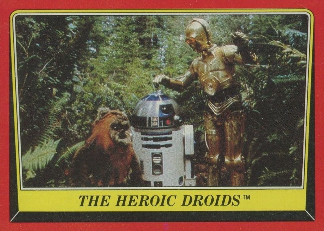 1983 Star Wars Return of the Jedi The Heroic Droids #129 Non-Sports Card