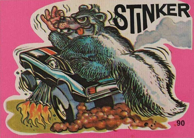 1973 Fantastic Odd Rods 1st Series Stinker #90 Non-Sports Card