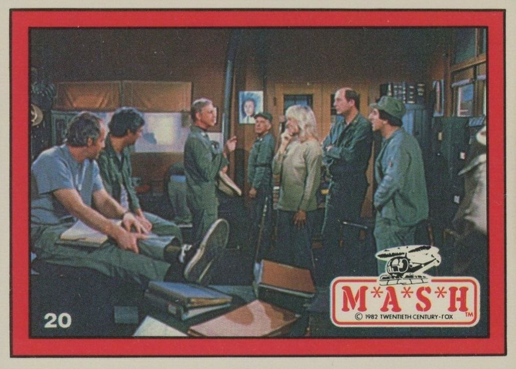 1982 Mash Meeting in Potter's Office #20 Non-Sports Card