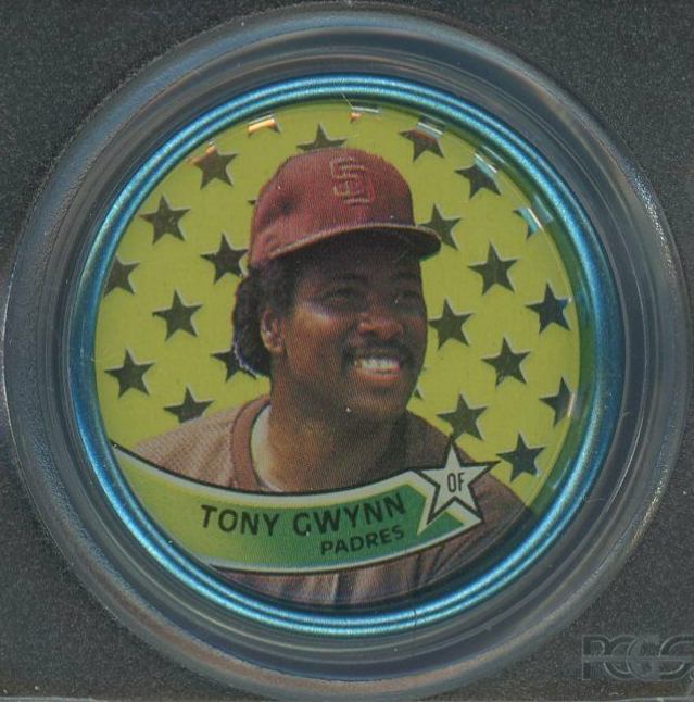 1989 Topps Coins Tony Gwynn #4 Baseball Card