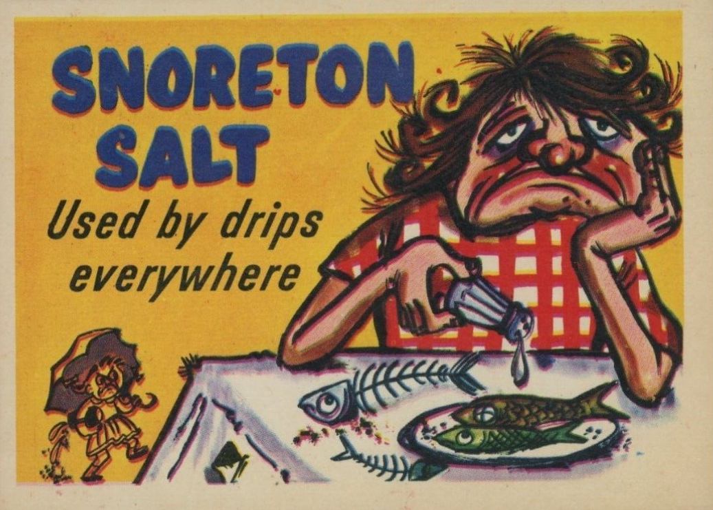 1960 Foney Ads Snoreton Salt #20 Non-Sports Card