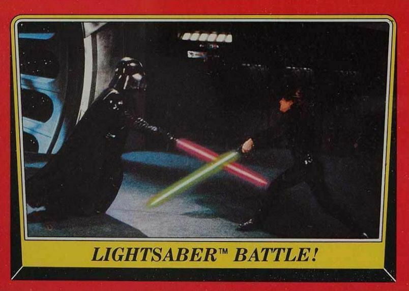 1983 Star Wars Return of the Jedi Lightsaber Battle #120 Non-Sports Card