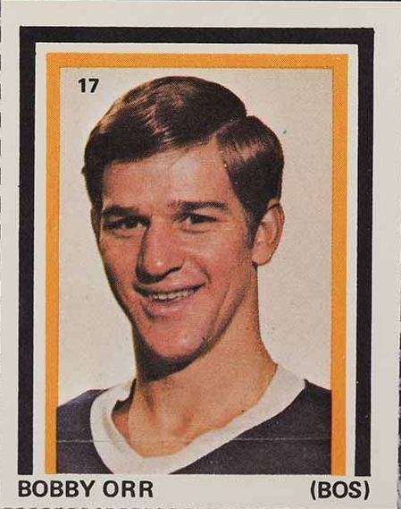 1972 Sargent Promotions Stamps Bobby Orr #17 Hockey Card