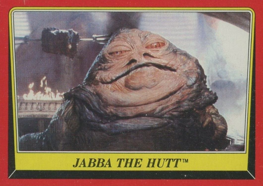 1983 Star Wars Return of the Jedi Jabba the Hutt #14 Non-Sports Card