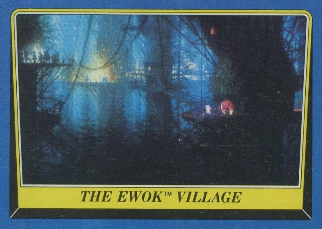 1983 Star Wars Return of the Jedi The Ewok Village #166 Non-Sports Card
