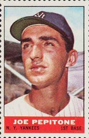 1964 Bazooka Stamps Joe Pepitone # Baseball Card