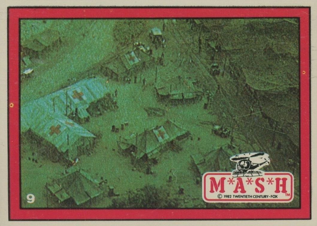1982 Mash The camp from the air #9 Non-Sports Card