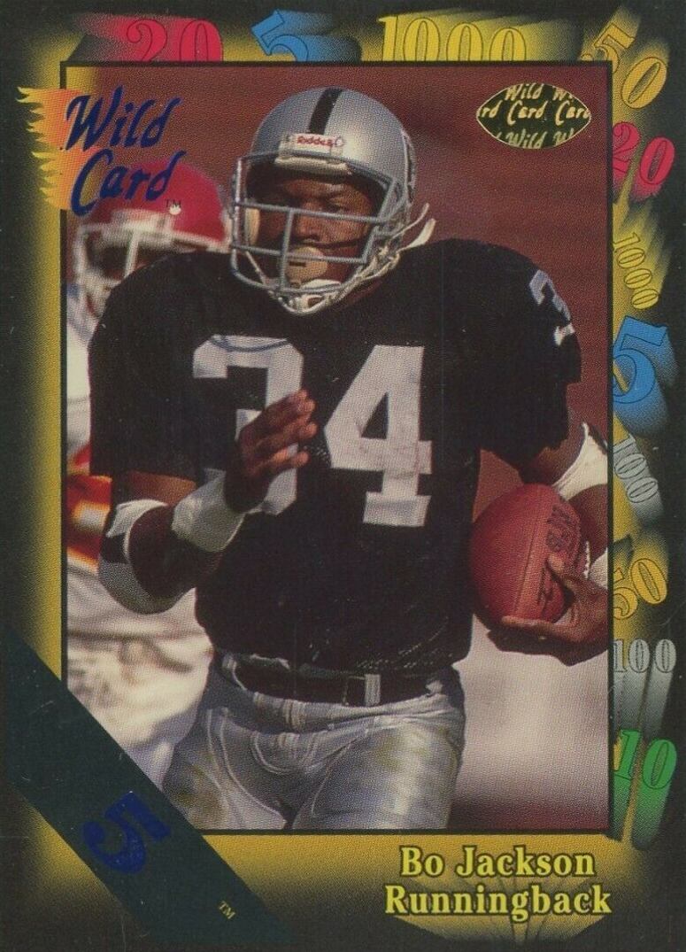 1991 Wild Card Bo Jackson #108 Football Card